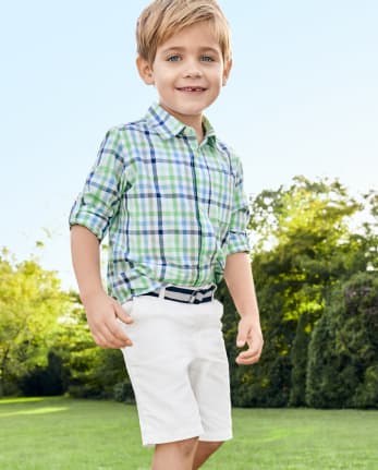 Baby And Toddler Boys Belted Chino Shorts