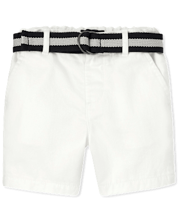 Baby And Toddler Boys Belted Chino Shorts