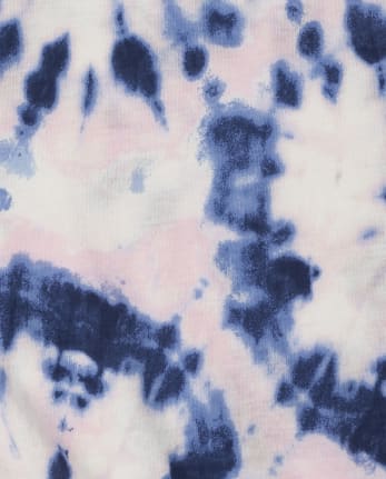 Girls Tie Dye Tie Front Tank Top