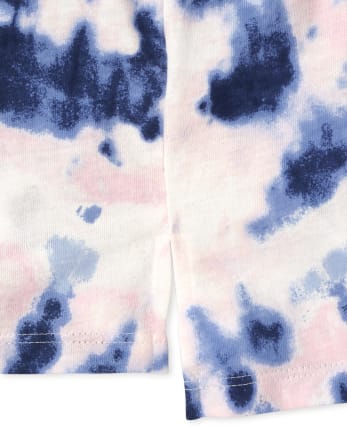 Girls Tie Dye Tie Front Tank Top