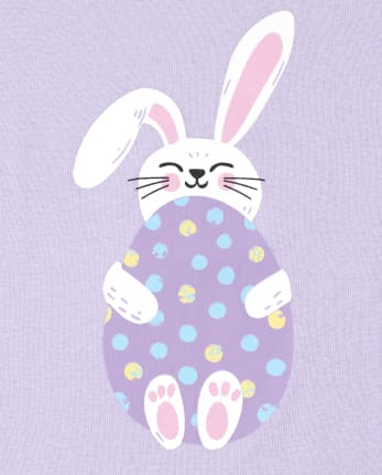 Girls Bunny Snug Fit Cotton Pajamas