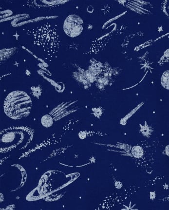 Pijama de algodón de ajuste ceñido Glow Space para niños