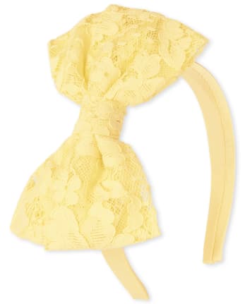 Girls Lace Bow Headband