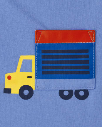 Pack de 3 camisetas estilo camionero para niños pequeños