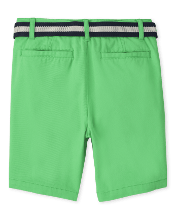 Boys Belted Chino Shorts