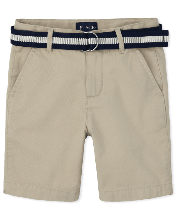 The Children's Place Boys' Belted Chino Shorts 