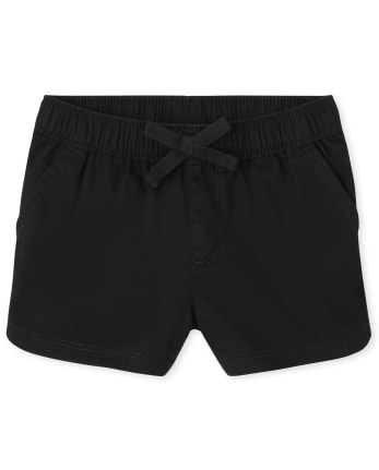 Baby And Toddler Girls Twill Pull On Shorts