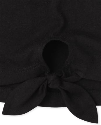 Girls Tie Front Top