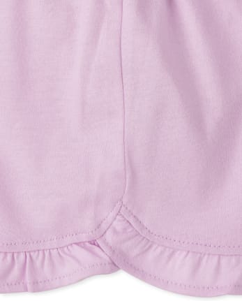 Lot de 4 shorts à volants pour bébé fille