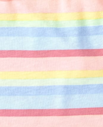 Toddler Girls Rainbow Top 3-Pack