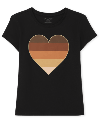 Girls Mommy And Me Heart Graphic Tee