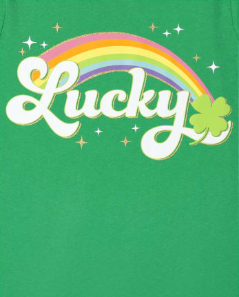 Lucky To Be A Chicago Cubs Girl St Patrick's Day Shirt - Teespix