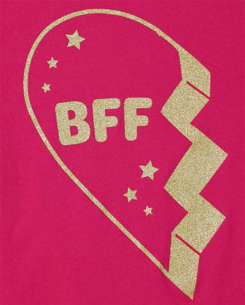 Camiseta estampada BFF para niñas