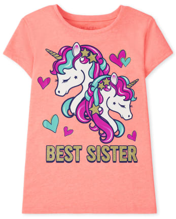 Girls Best Sister Graphic Tee