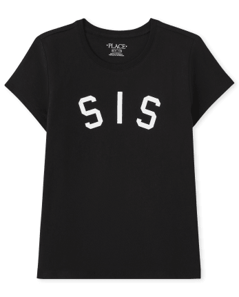 Camiseta con estampado de hermanas familiares a juego para niñas