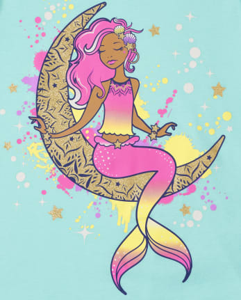 Girls Mermaid Graphic Tee 2-Pack