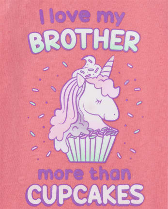 T-shirt graphique Brother pour bébés et petites filles