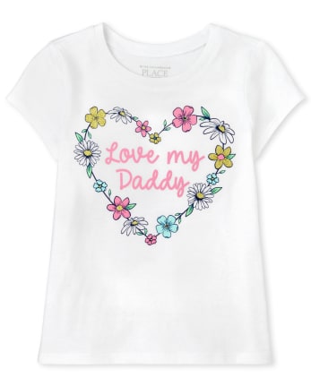 Baby And Toddler Girls Daddy Graphic Tee