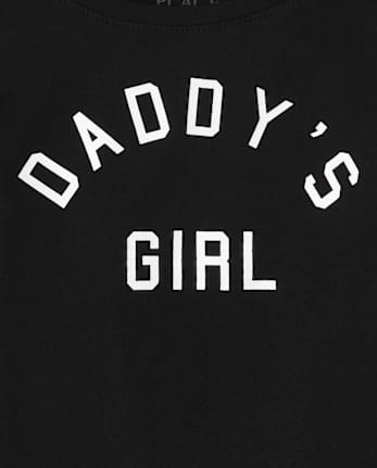 T-shirt graphique assorti pour bébé et toute-petite fille - BLACK