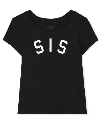 Baby And Toddler Girls Matching Family Sis Graphic Tee