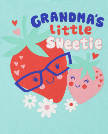 Baby And Toddler Girls Strawberry Graphic Tee