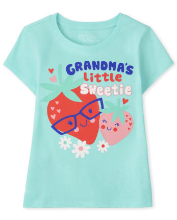 Baby And Toddler Girls Strawberry Graphic Tee