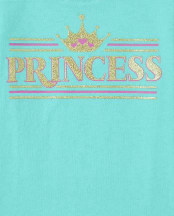 Baby And Toddler Girls Princess Graphic Tee 2-Pack