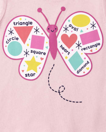 Toddler Girls Education Graphic Tee 3-Pack