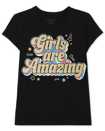 Camiseta con gráfico increíble para niñas