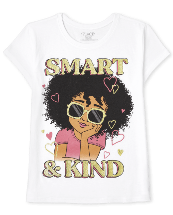 Camiseta gráfica elegante para niñas