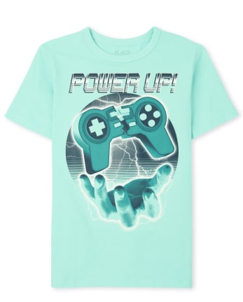 Boys Power Up Graphic Tee