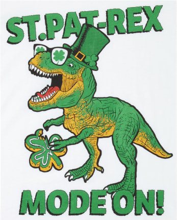 Boys St. Patrick's Day Dino Graphic Tee