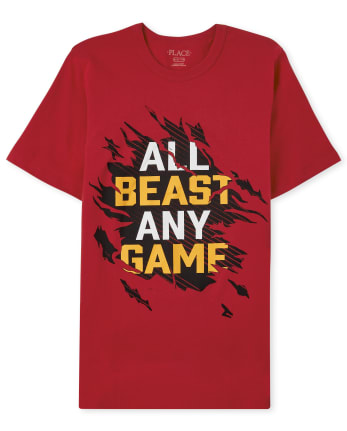 Camiseta con gráfico de bestia para niños