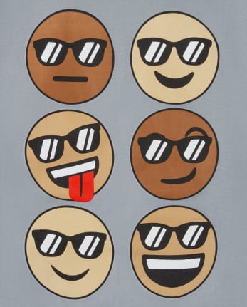 Boys Emoji Graphic Tee