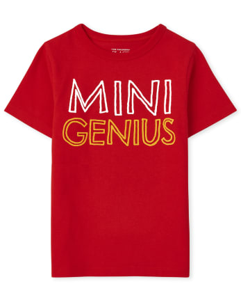 Baby And Toddler Boys Mini Genius Graphic Tee