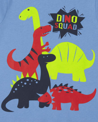 Camiseta con gráfico Dino Squad para bebés y niños pequeños