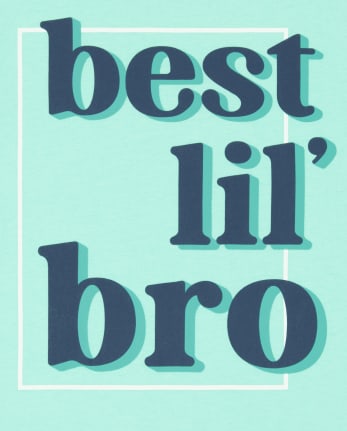 Camiseta gráfica Best Lil' Bro para bebés y niños pequeños