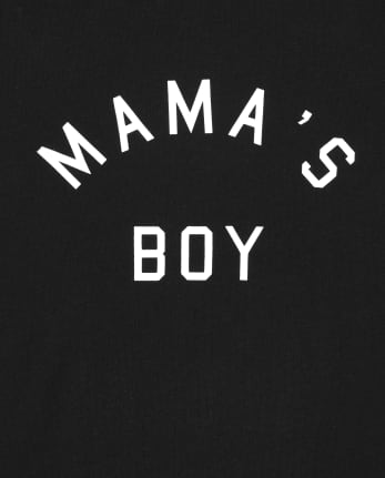 Baby And Toddler Boys Matching Family Mama's Boy Graphic Tee