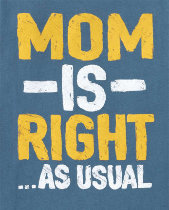 Baby And Toddler Boys Mom Graphic Tee