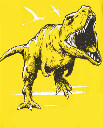 Paquete de 3 camisetas con gráfico de dinosaurio para niños