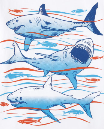 Boys Shark Graphic Tee 3-Pack