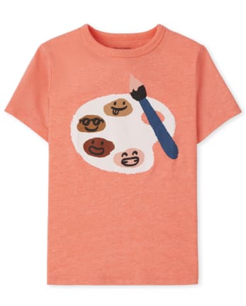 Baby And Toddler Boys Paint Graphic Tee.