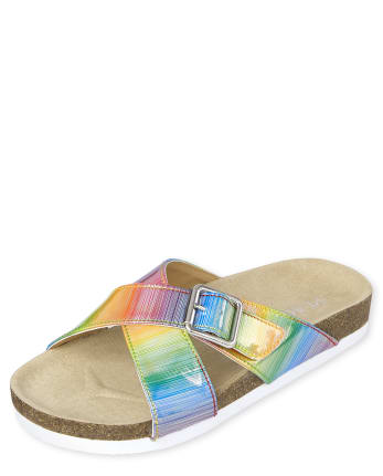 Girls Rainbow Sandals