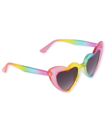 Gafas de sol para niñas Rainbow Ombre Heart