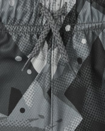 Short de basketball performant en maille camouflage pour garçon