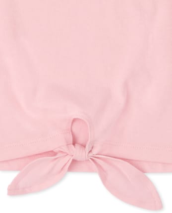 Haut noué sur le devant pour fille