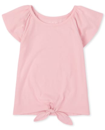 Haut noué sur le devant pour fille