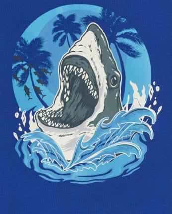 Boys Glow Shark Dino Snug Fit Cotton Pajamas 2-Pack