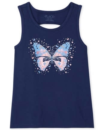 Girls Cut Out Tank Top