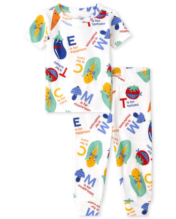 Pijama de algodón unisex Baby Veggies Snug Fit